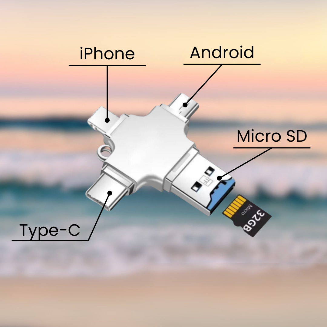 MiniLink™ | Lettore Universale Schede MicroSD 4-in-1